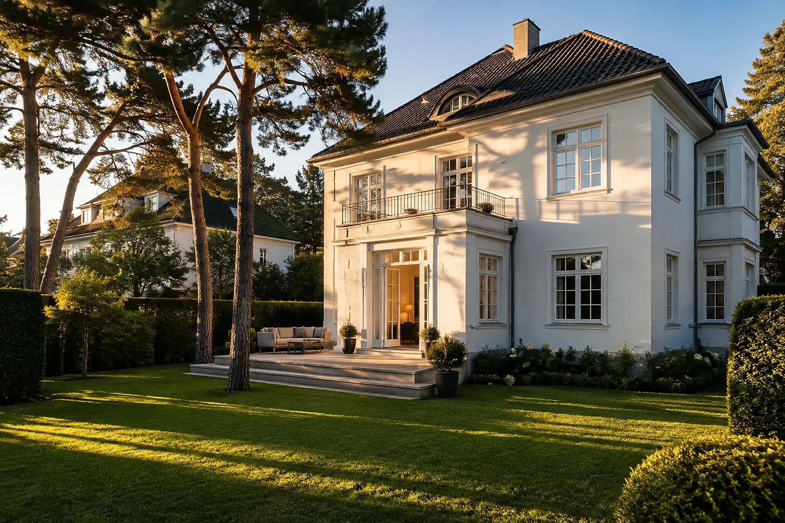 Badsanierung Kröllwitz: Villa von der Gartenseite gesehen